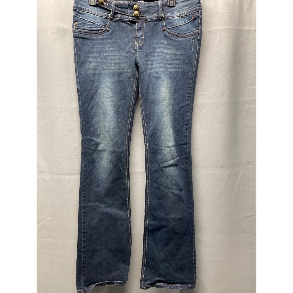 VO Women's Blue Faded Jeans Flared Size 31 x 32 SKU 4113